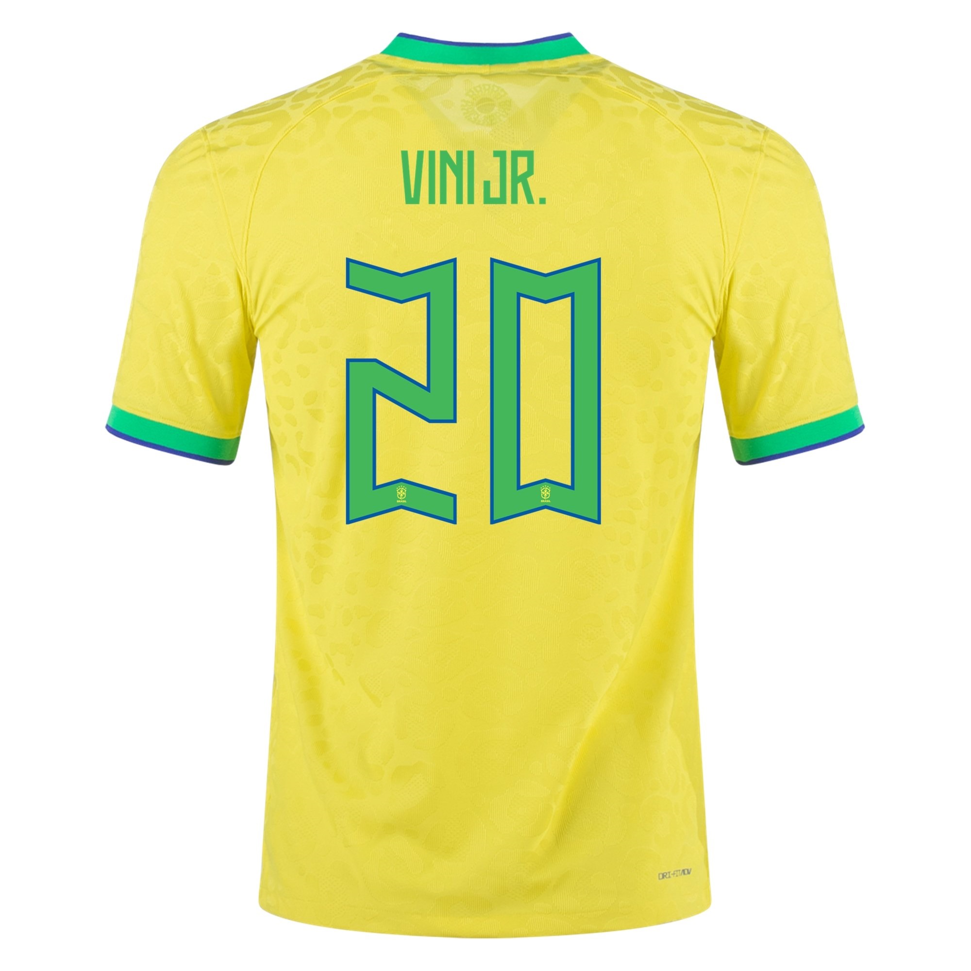 Vinicius Jr. Brazil 22/23 Authentic Home Jersey by Nike – Arena