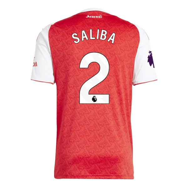William Saliba Arsenal 25/26 Home Jersey by adidas