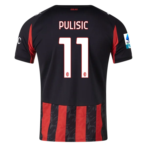 Pulisic AC Milan 25/26 Home Jersey by PUMA