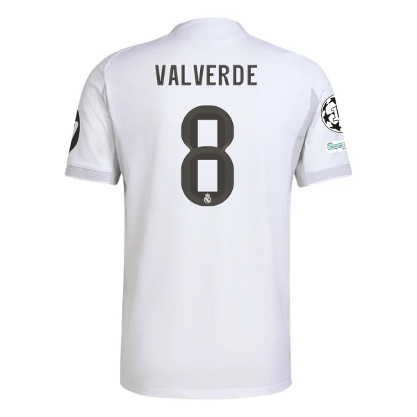 Federico Valverde Real Madrid 25/26 Authentic Home Jersey by adidas