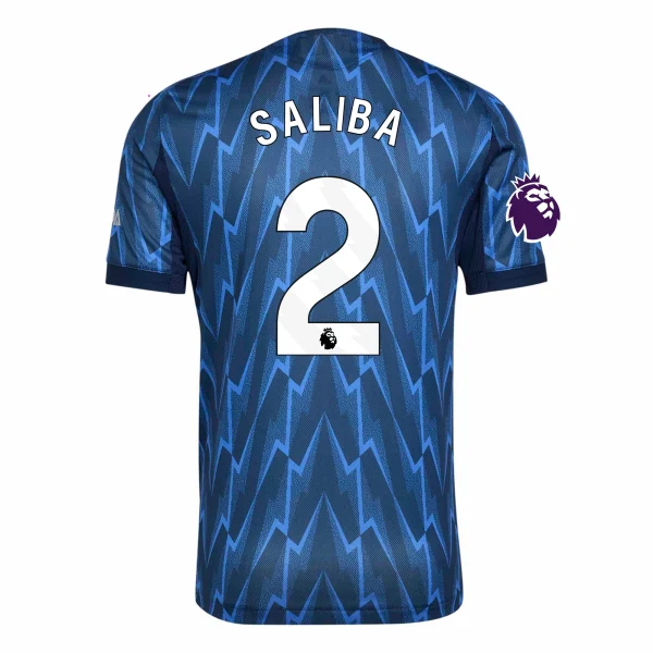 William Saliba Arsenal 25/26 Authentic Away Jersey by adidas