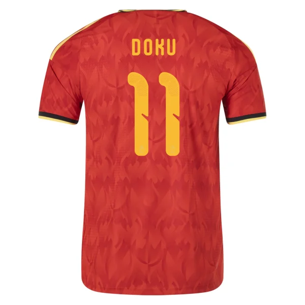 Jérémy Doku Belgium 26/27 Authentic Home Jersey by adidas